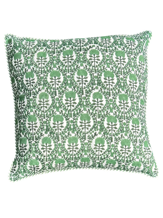 Summer Green Trellis Cushion
