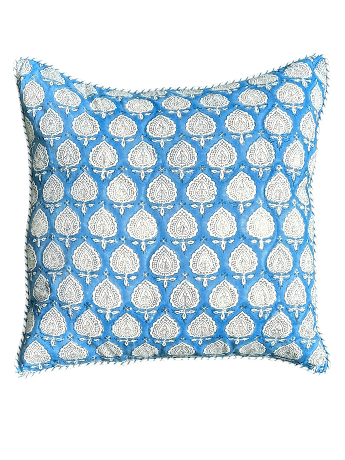 Summer Bright Blue Shield Cushion