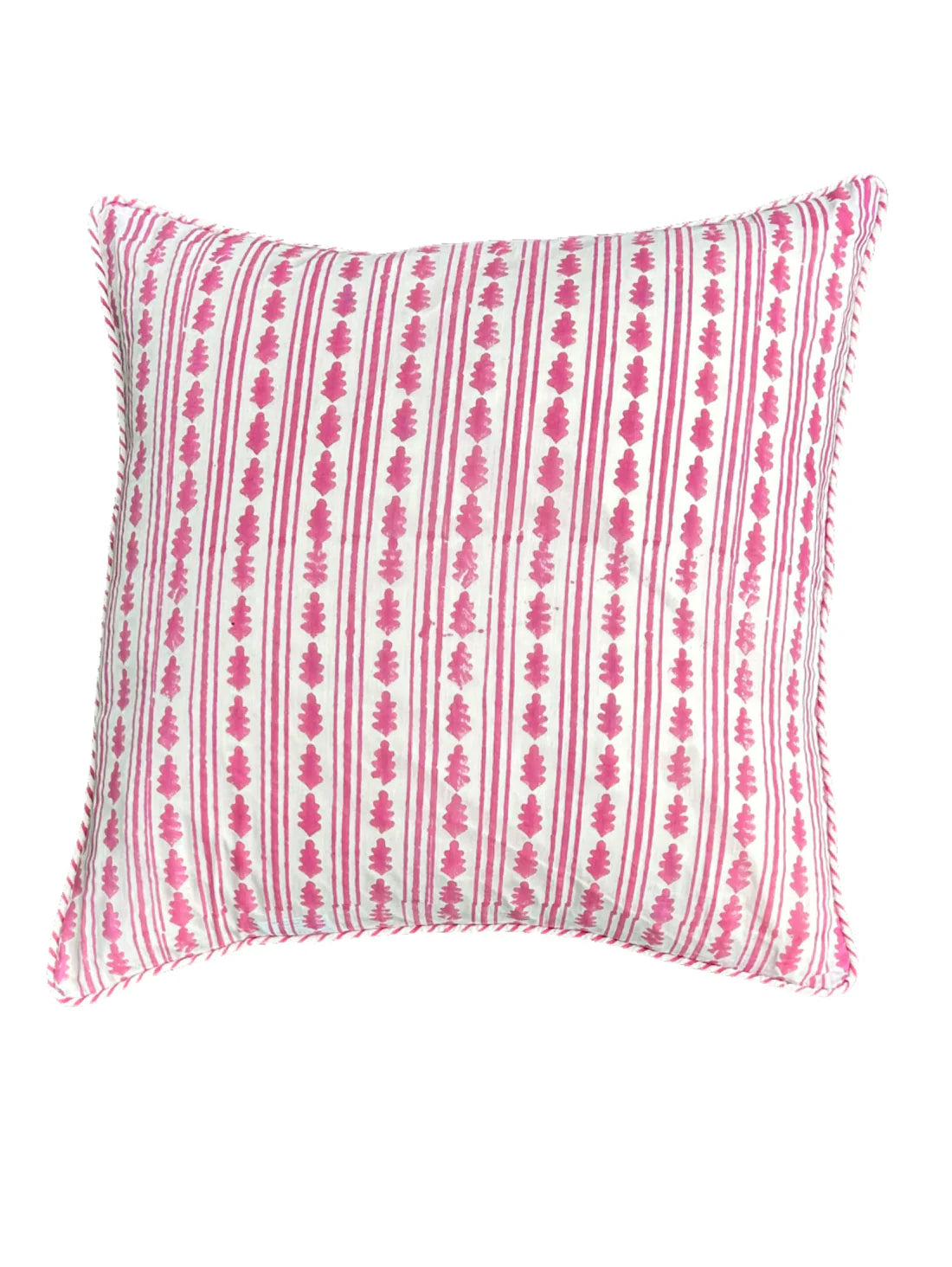Summer Pink Stripe Cushion