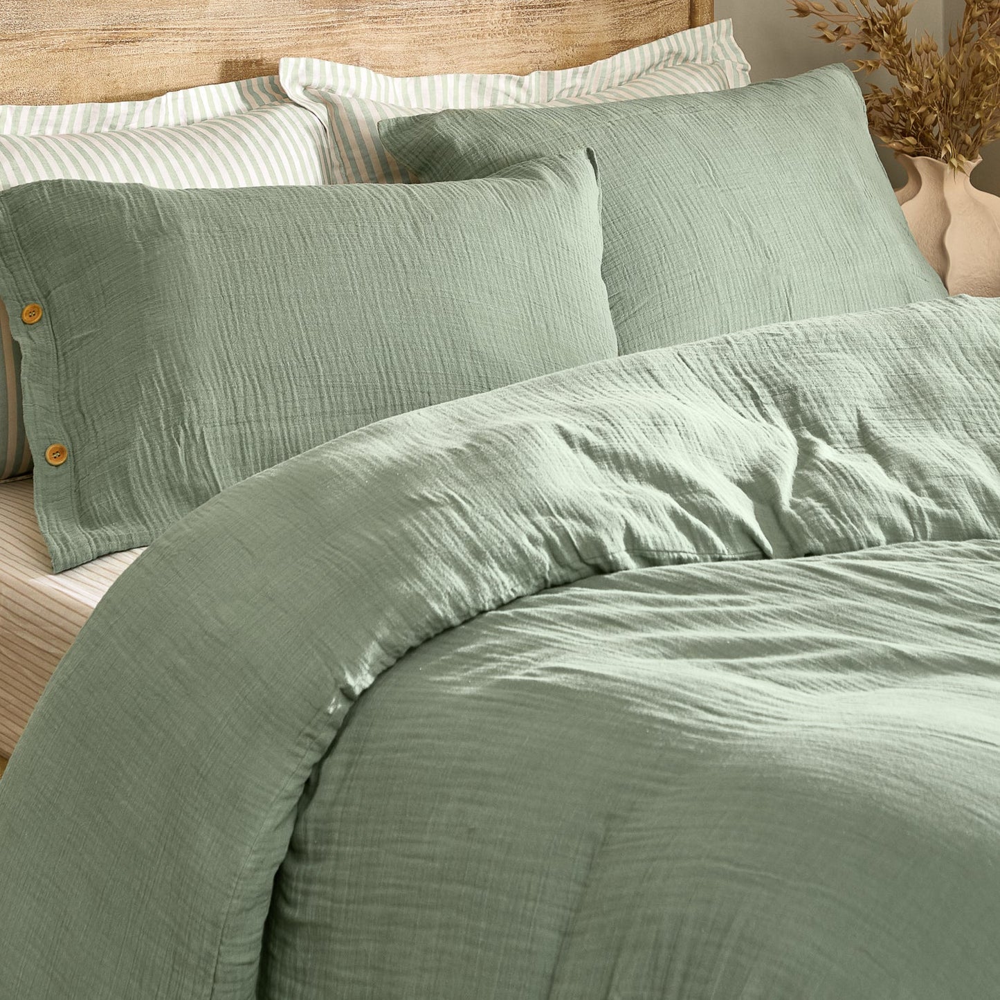 Eucalyptus Muslin Duvet Set