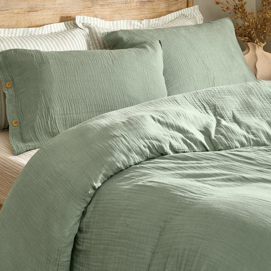 Eucalyptus Muslin Duvet Set