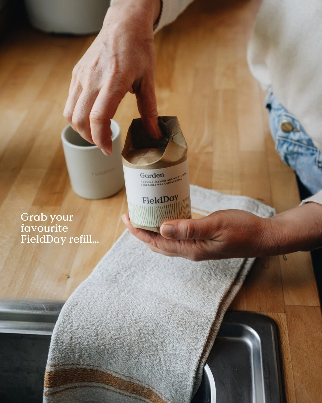 Native Rose Field Day Candle & Refil
