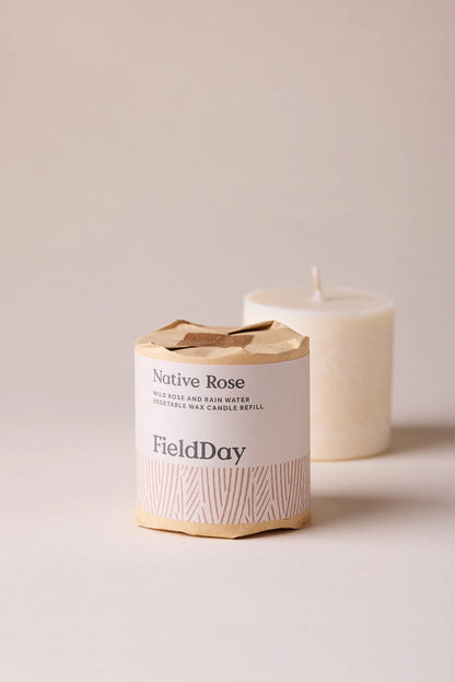 Native Rose Field Day Candle & Refil