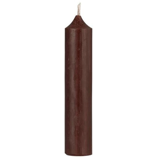 Short Dinner Candle Chocolate Brown