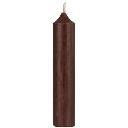 Short Dinner Candle Chocolate Brown
