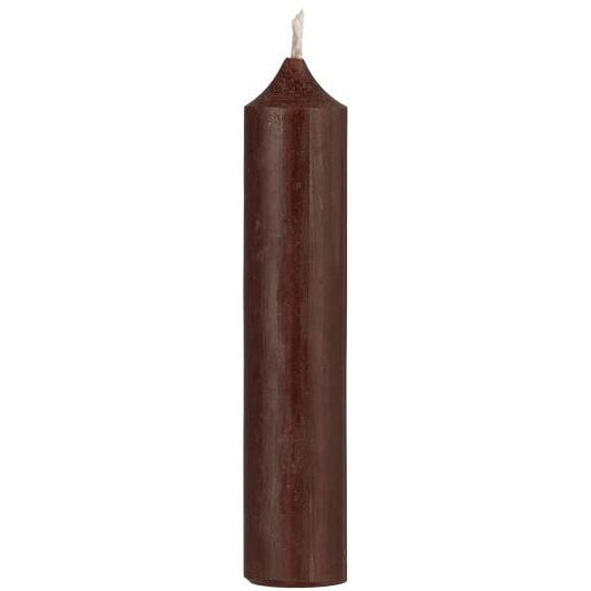Short Dinner Candle Chocolate Brown