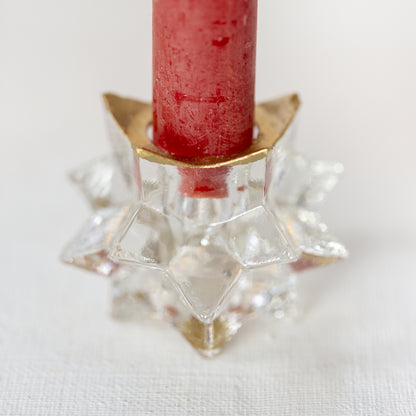 Christmas Glass Star Candle Holder