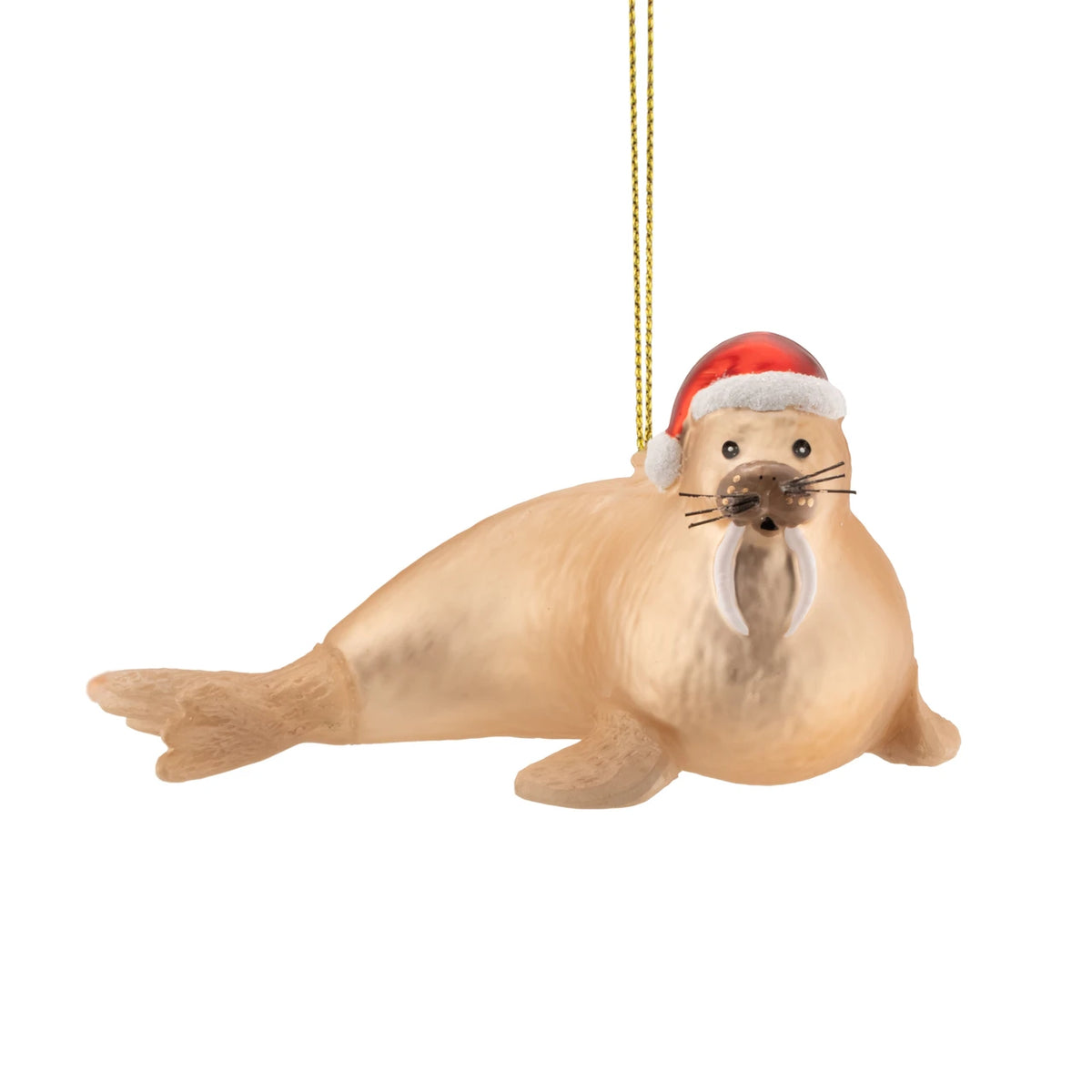 Christmas Glass Walrus