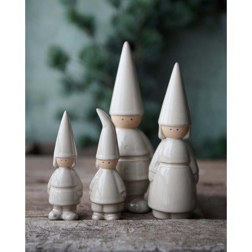 Christmas Stoneware Beige Tomte 2 Sizes