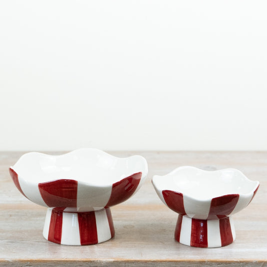 Christmas Red Candy Bowl  2 Sizes