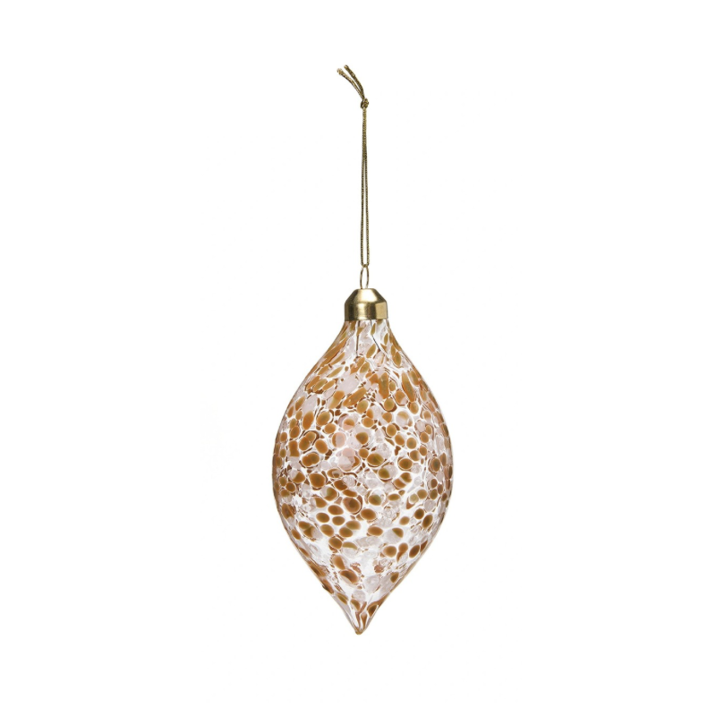 Christmas Brown Glass Baubles 3 Designs