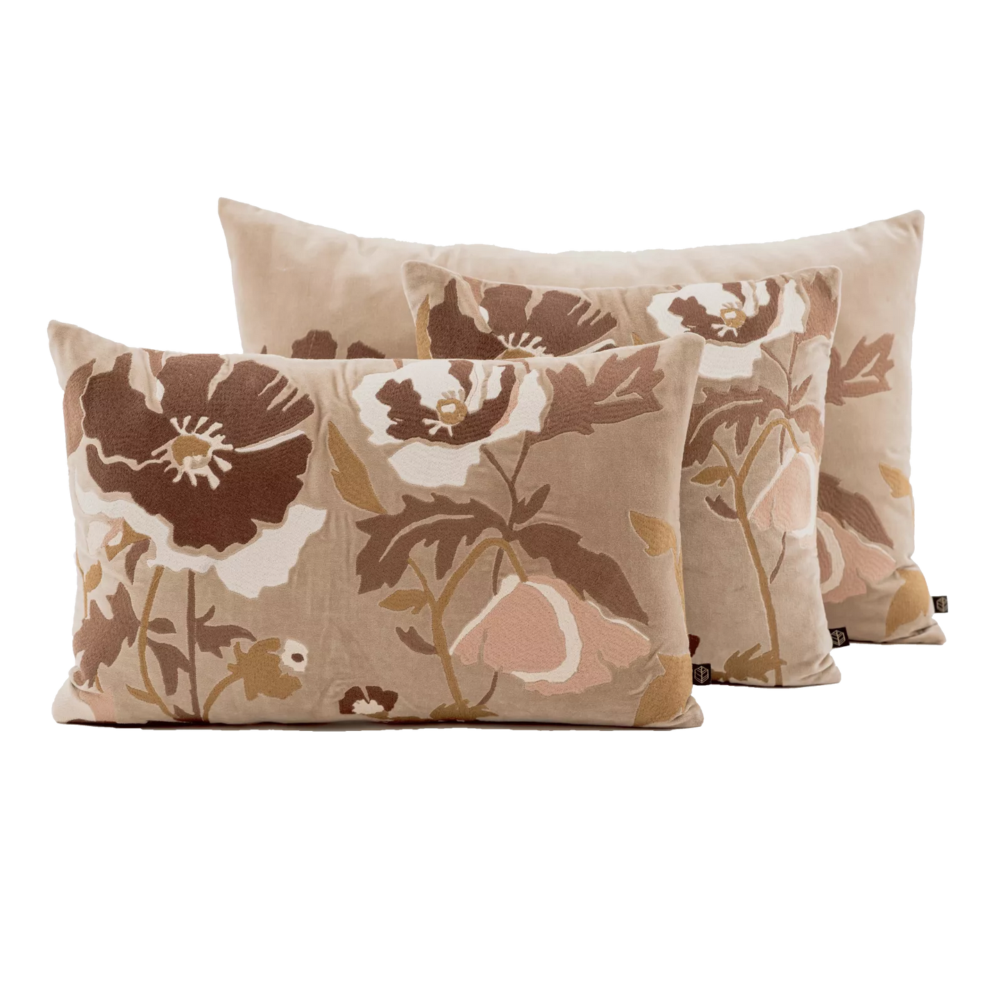 Natural Bristol Velvet Cushion