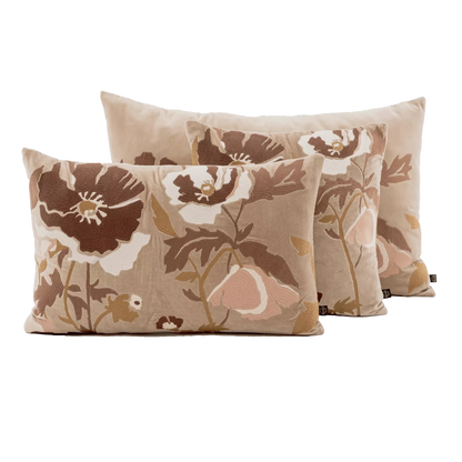 Bristol Natural Velvet Cushion
