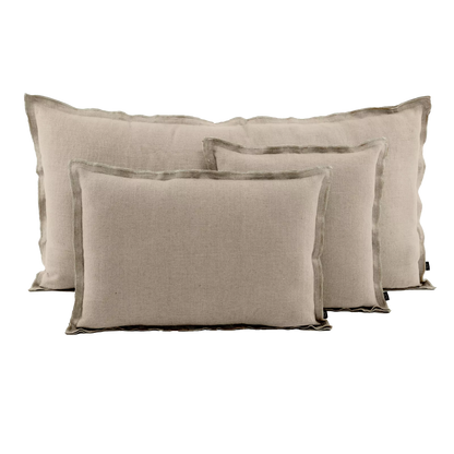 Seoni Natural Linen Cushions & Bedrunner