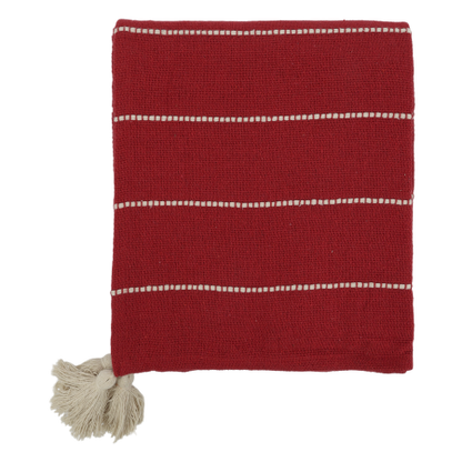 Christmas Red Stripe Throw
