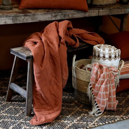 Autumn Brick Sofa Quilt