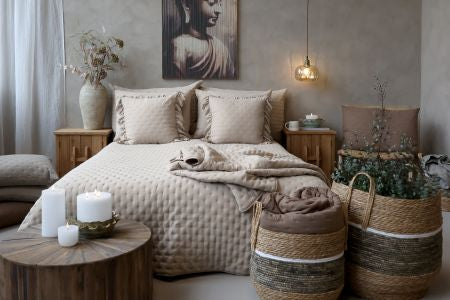 Mink Quilted Aix Bedspread