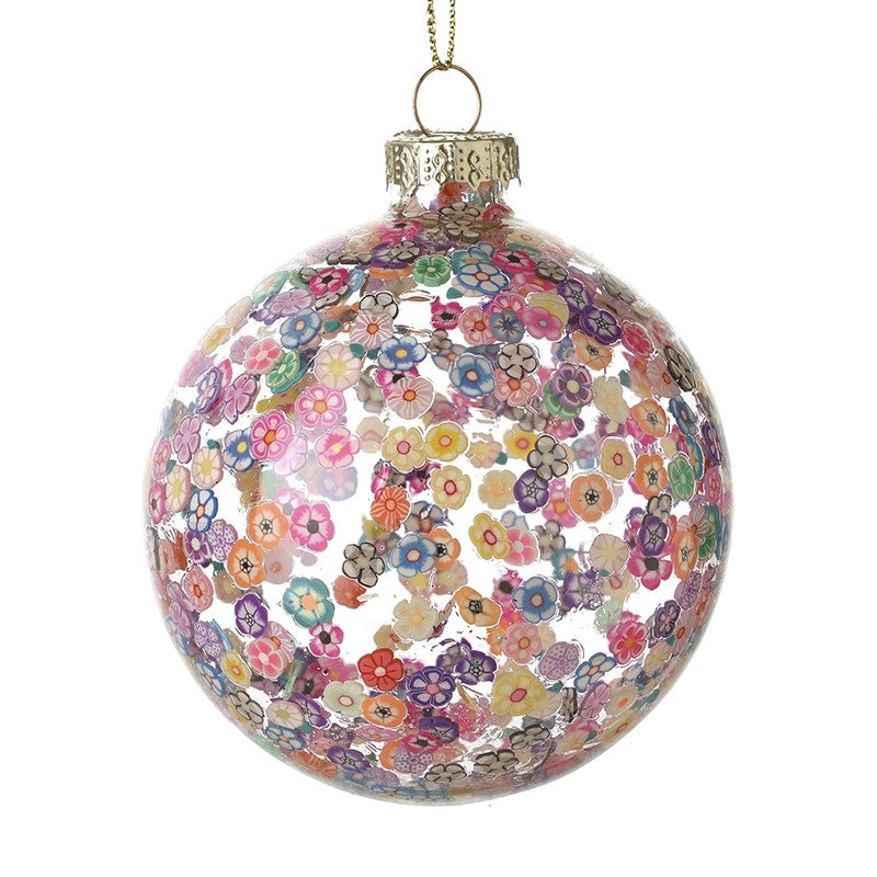 Christmas Flowers Bauble