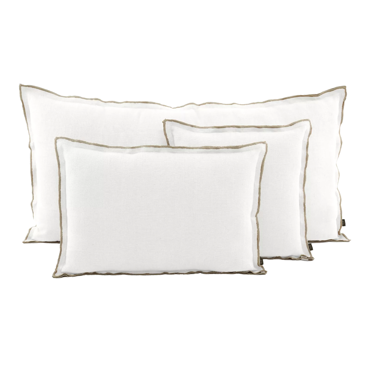 Seoni White Linen Cushions 3 Sizes