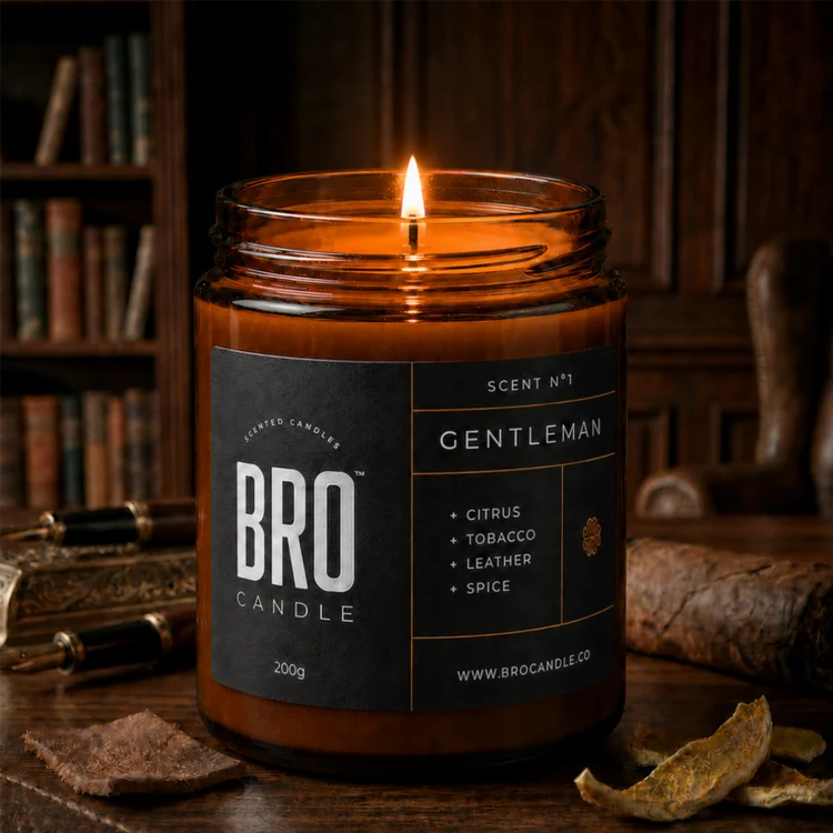 Bro Candle “The Gentleman” Fragranced Candle