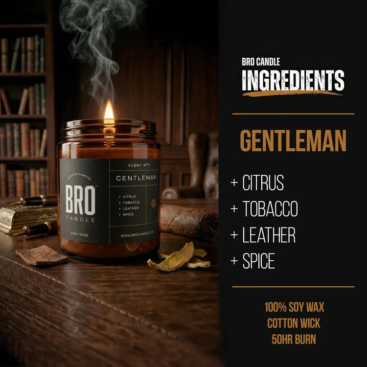 Bro Candle “The Gentleman” Fragranced Candle