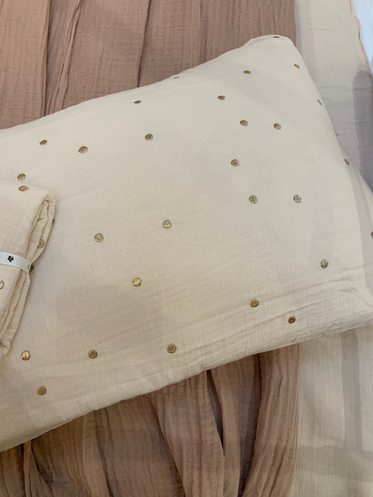 Gauze Nude Pink Pillow Cover